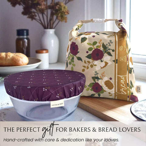 Nectar & Nest kitchen scene showcasing eco-friendly bread storage