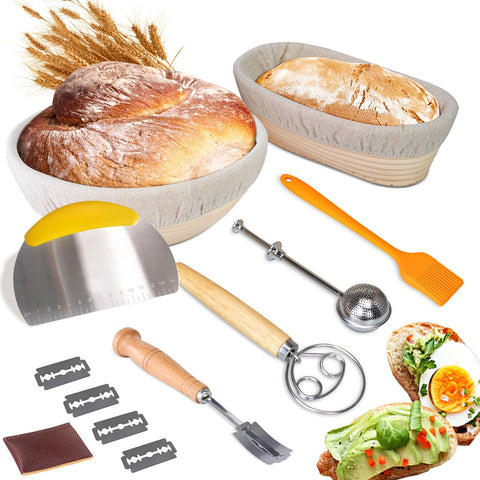Neddie Banneton round 9inch basket: even fermentation and rustic loaf shaping.