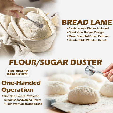 Neddie bread knife with 5 blades: precise, safe bread slicing.