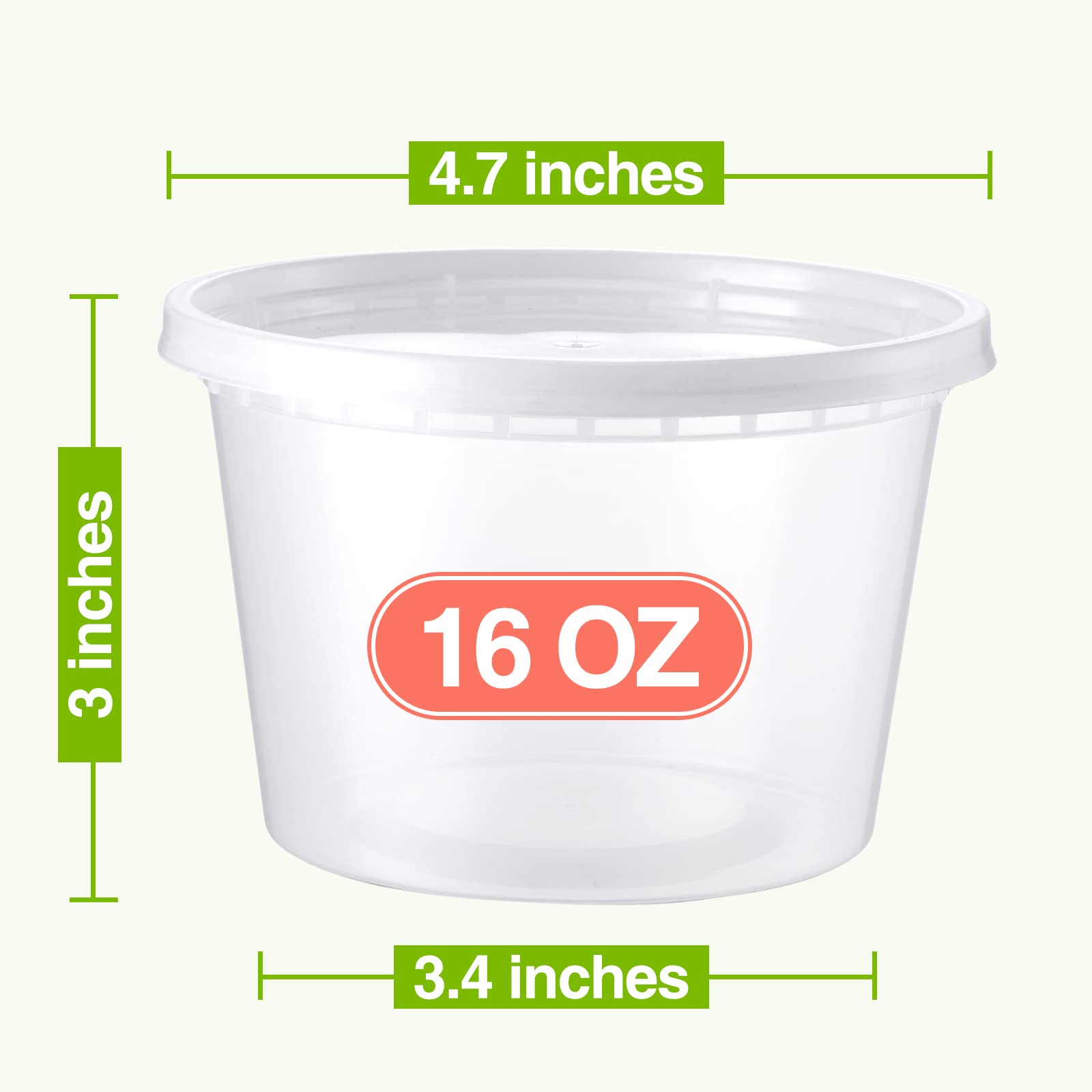 NEEBAKE 60-set deli containers with lids: ideal for batch meal prep and leftovers.