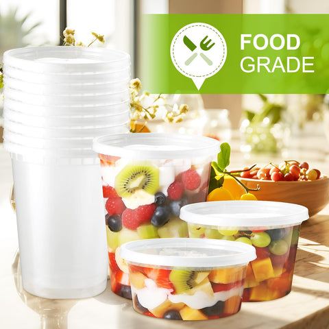NEEBAKE 16oz containers are microwave-safe and dishwasher-safe for quick reheating and cleanup.