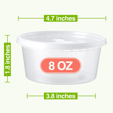 NEEBAKE airtight 8oz container with lid, ideal for soups and sauces on the go