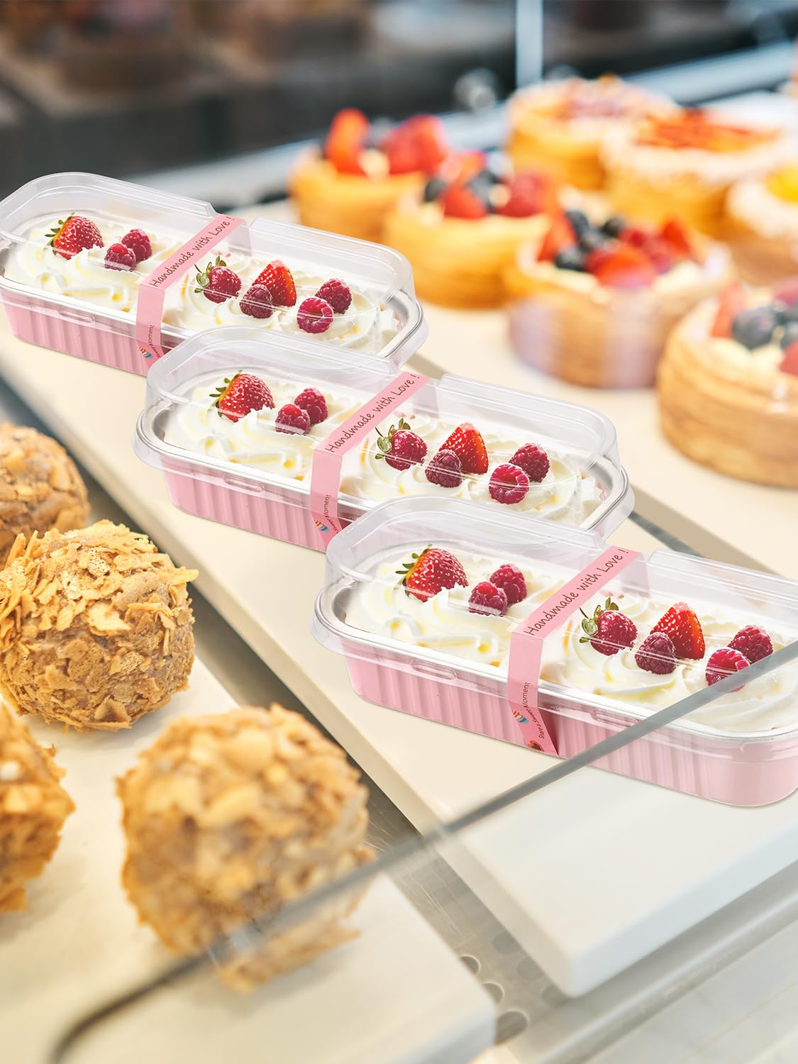NEEBAKE spoons included for serving mini loaves.