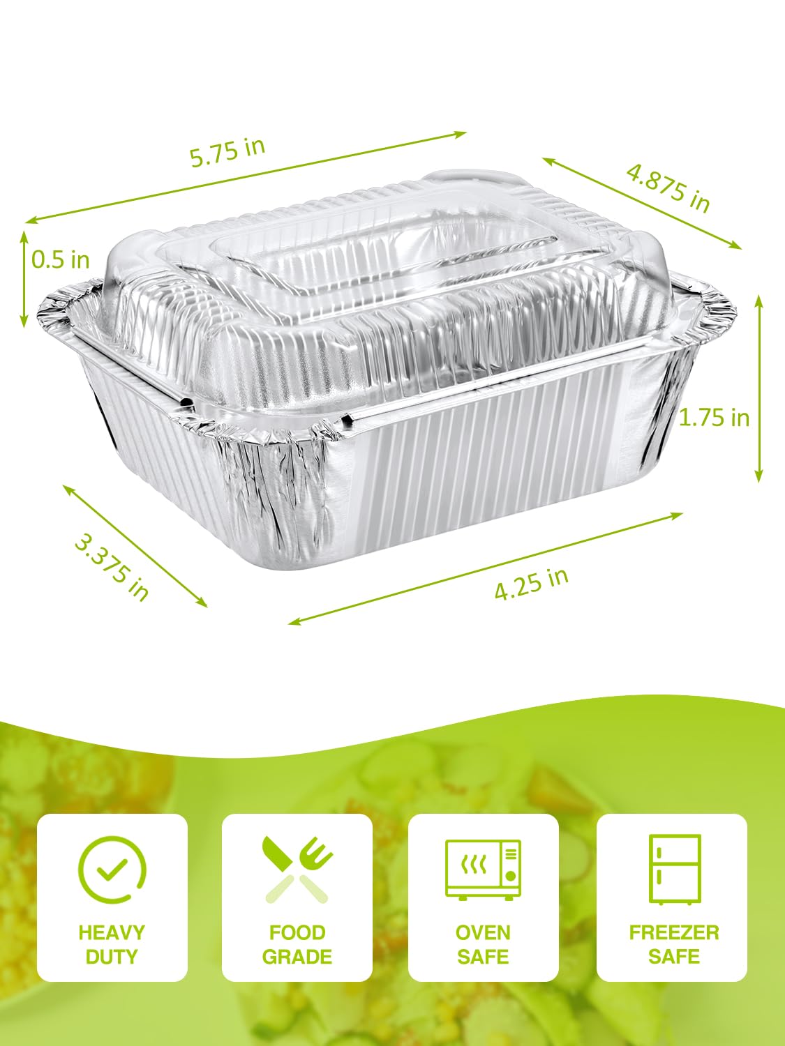 NEEBAKE foil pans are oven-safe for versatile cooking needs.
