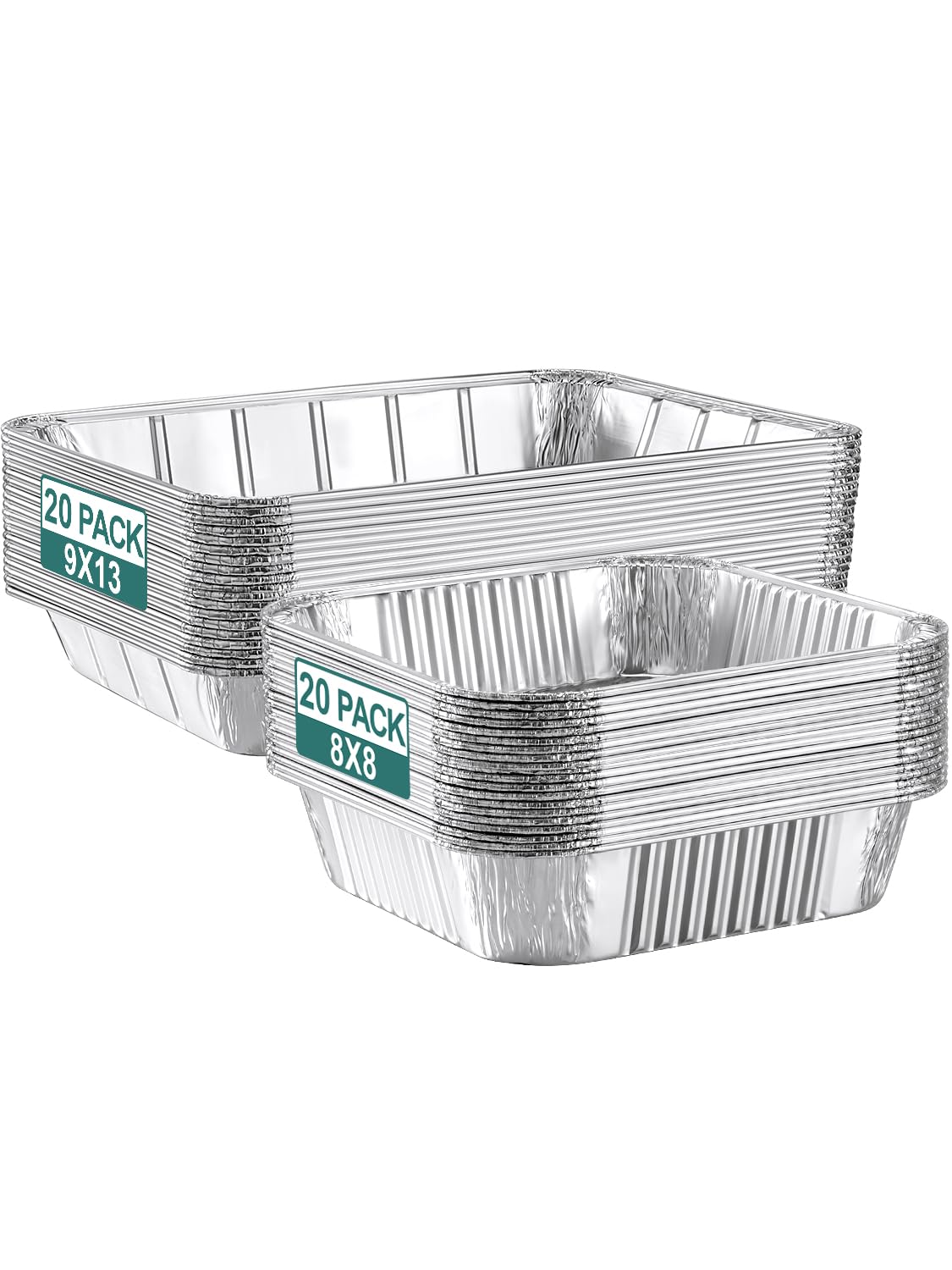 NEEBAKE large 9x13 pan stack for easy meal prep and serving.
