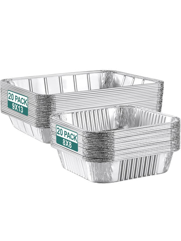 NEEBAKE large 9x13 pan stack for easy meal prep and serving.