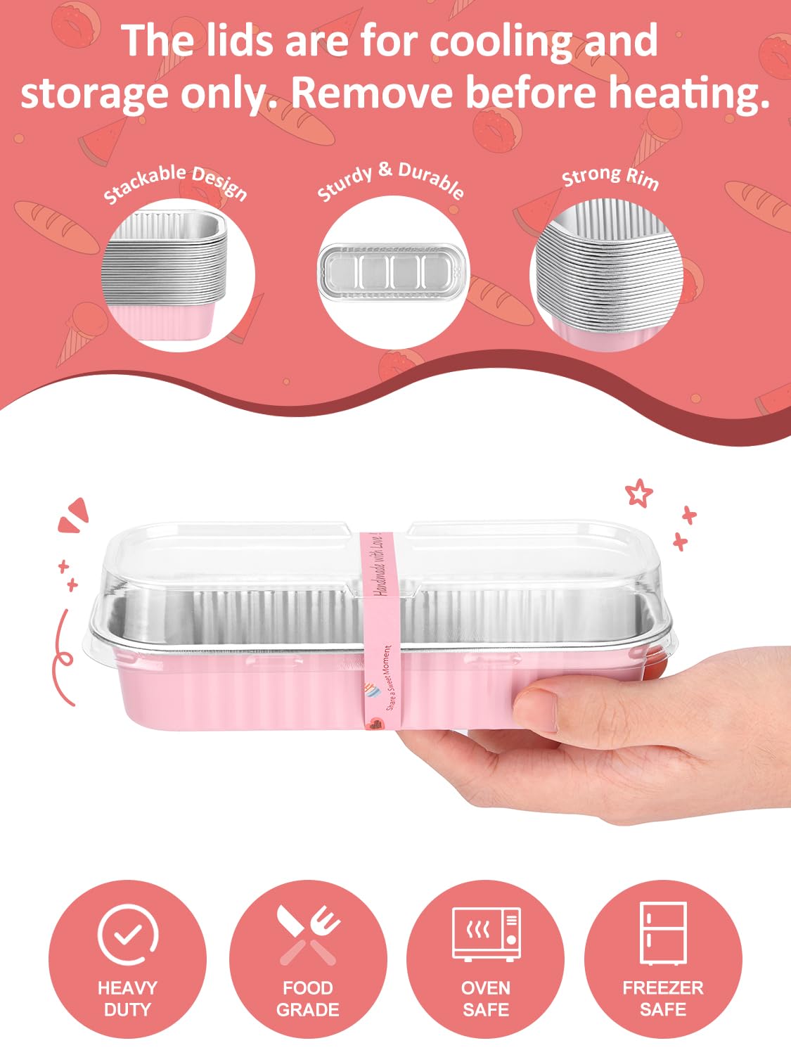 NEEBAKE snap-on lids keeping contents secure during transport.