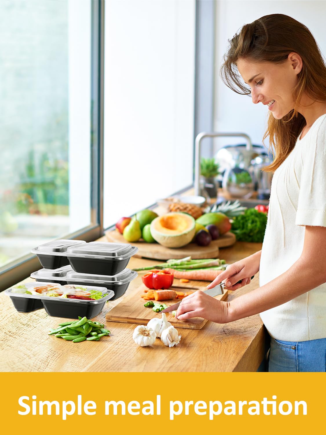 NEEBAKE extra-thick takeout containers ideal for meals on the go.