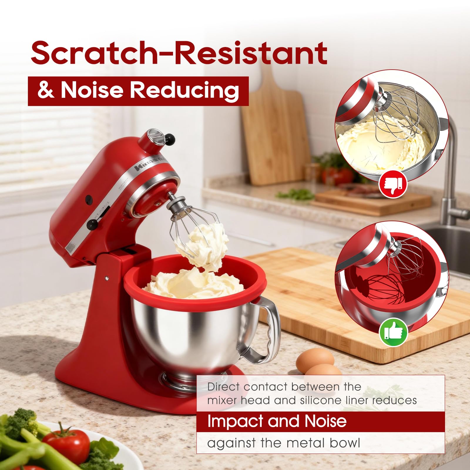 NEEJUM durable silicone liner—resists stains and odors during baking.