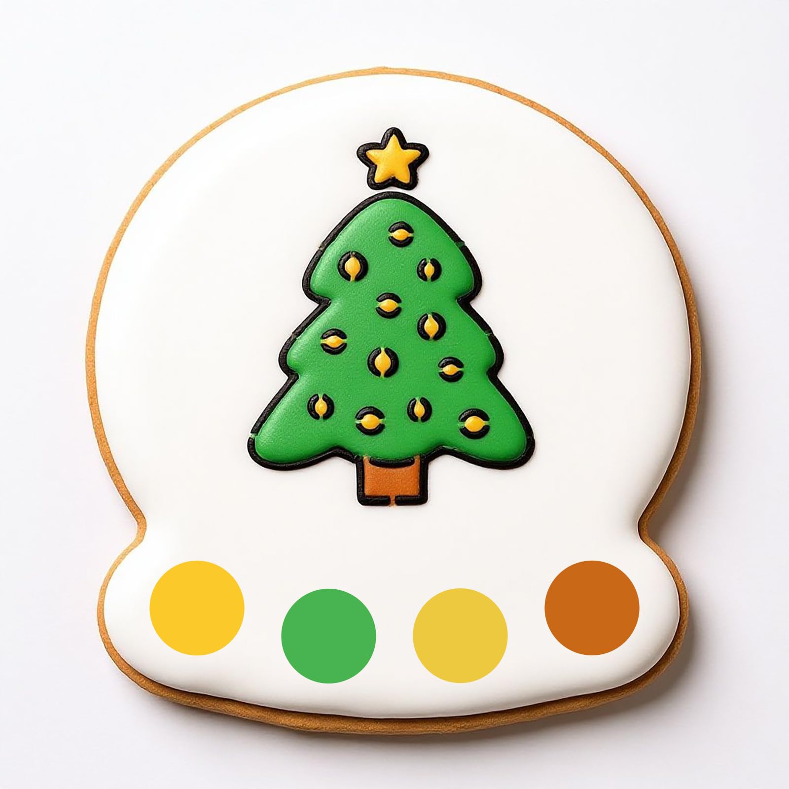 NEGEMEL bonus stencils with holiday designs for professional-looking cookies