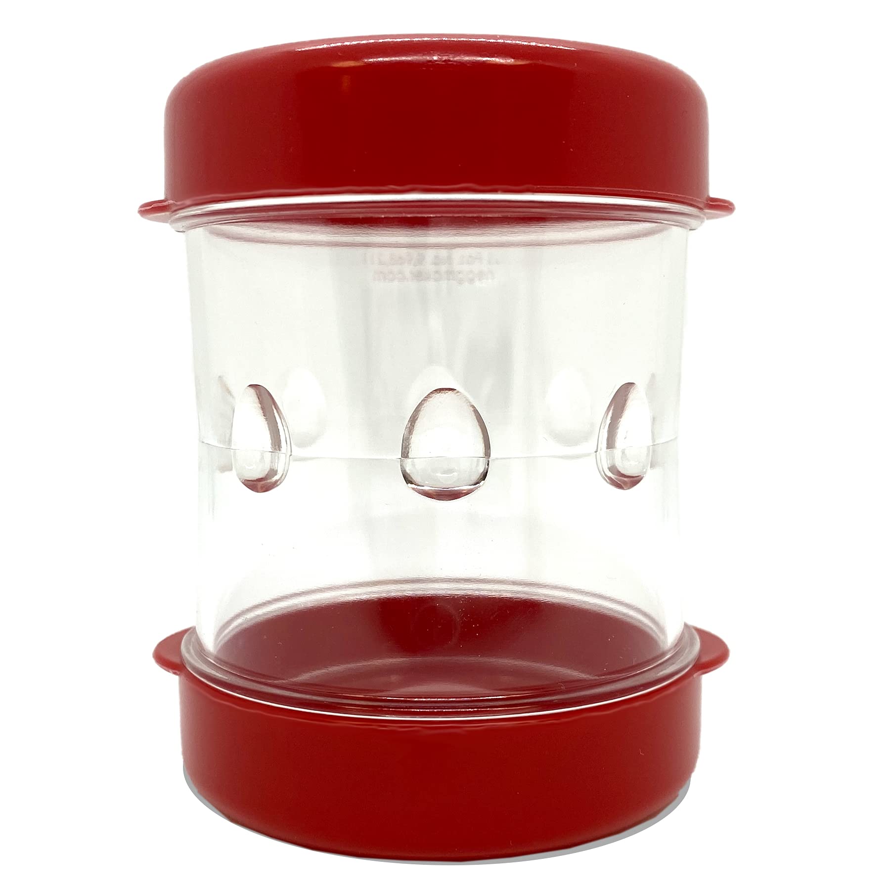 NEGG boiled egg peeler with red cap for quick shell removal.