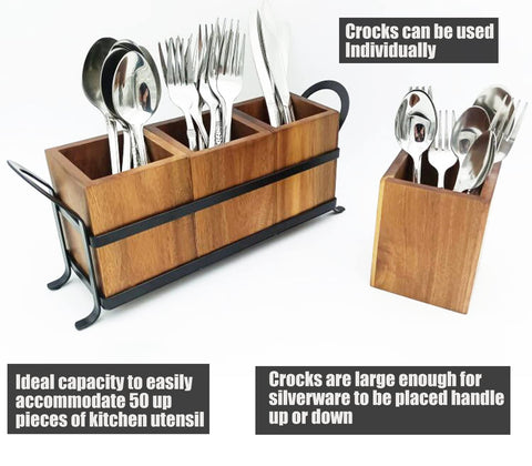 NelyBet catering-ready utensil caddy great for parties and buffets.