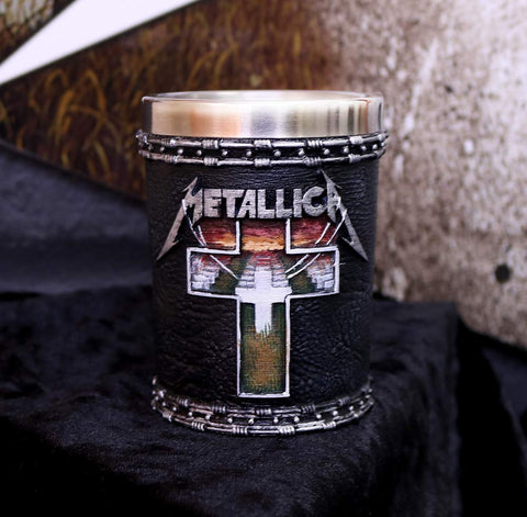 Nemesis Now shot glass resin detail highlights hand-painted textures and metal insert.