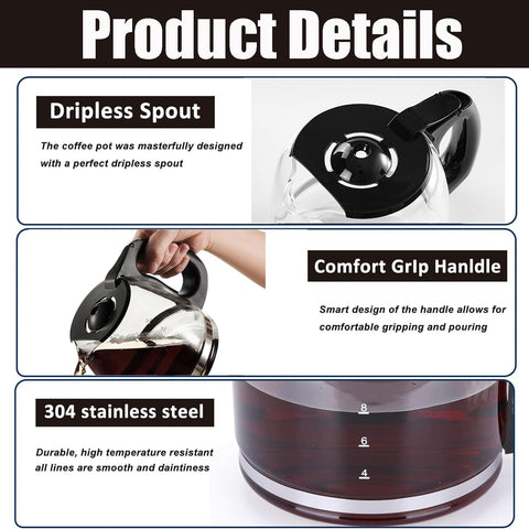 No-drip spout on NEOAURR carafe prevents spills