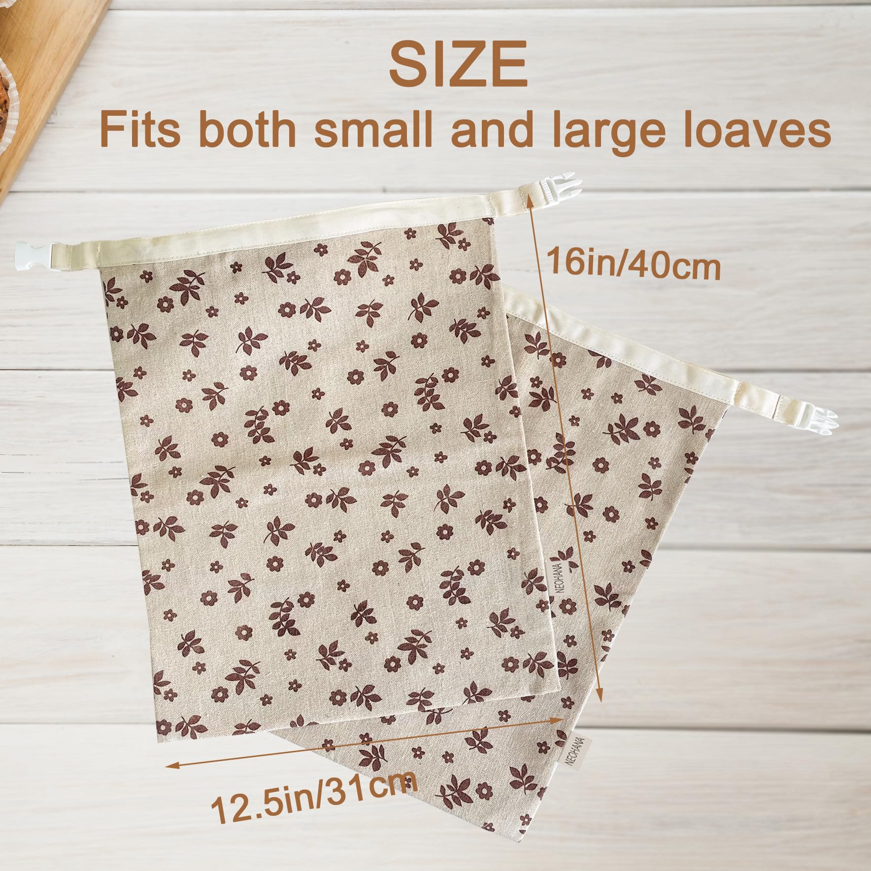 NEOHANA beeswax bread bag seal helps maintain bread moisture and aroma.