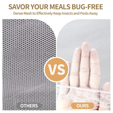 NEPAK large outdoor food cover 17x17 inches shields food outdoors