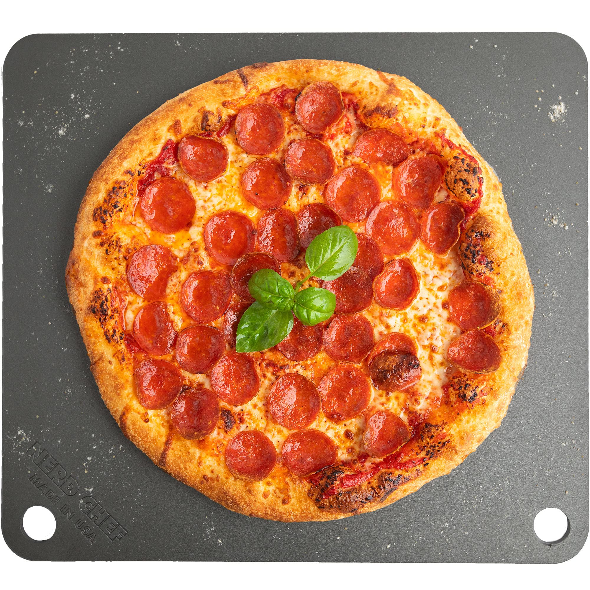 NerdChef Steel Stone crust-crisp boosts home pizza with superior heat transfer