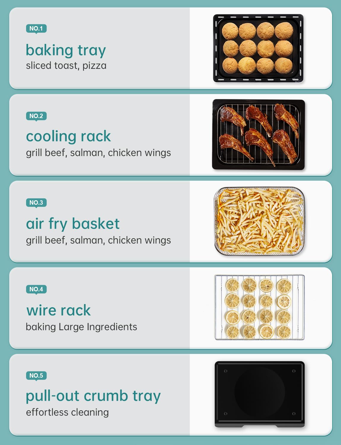Neretva baking tray and rack ready for pizzas or wings