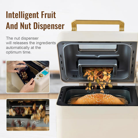 Neretva auto fruit nut dispenser releases mix-ins at the perfect moment