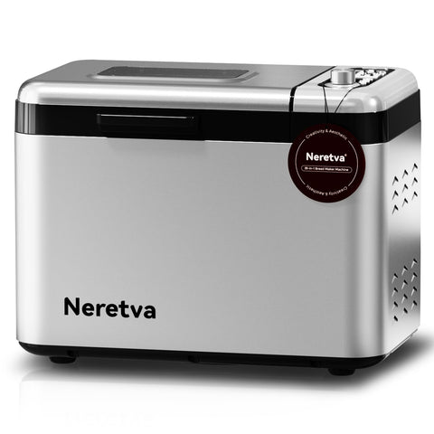 Neretva bread maker showing 3.3 lb capacity for large family loaves.