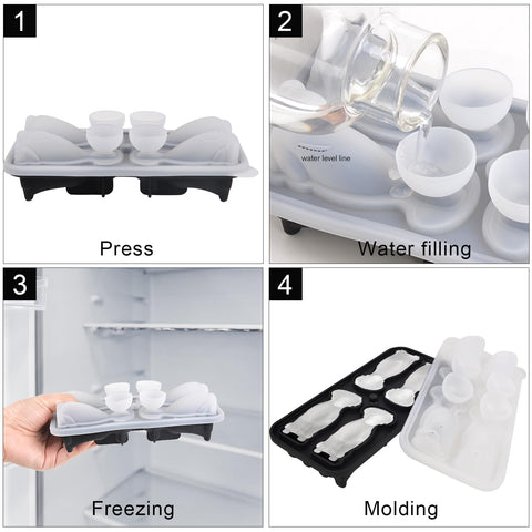 Nerien BPA-free silicone dog ice tray for reusable fun