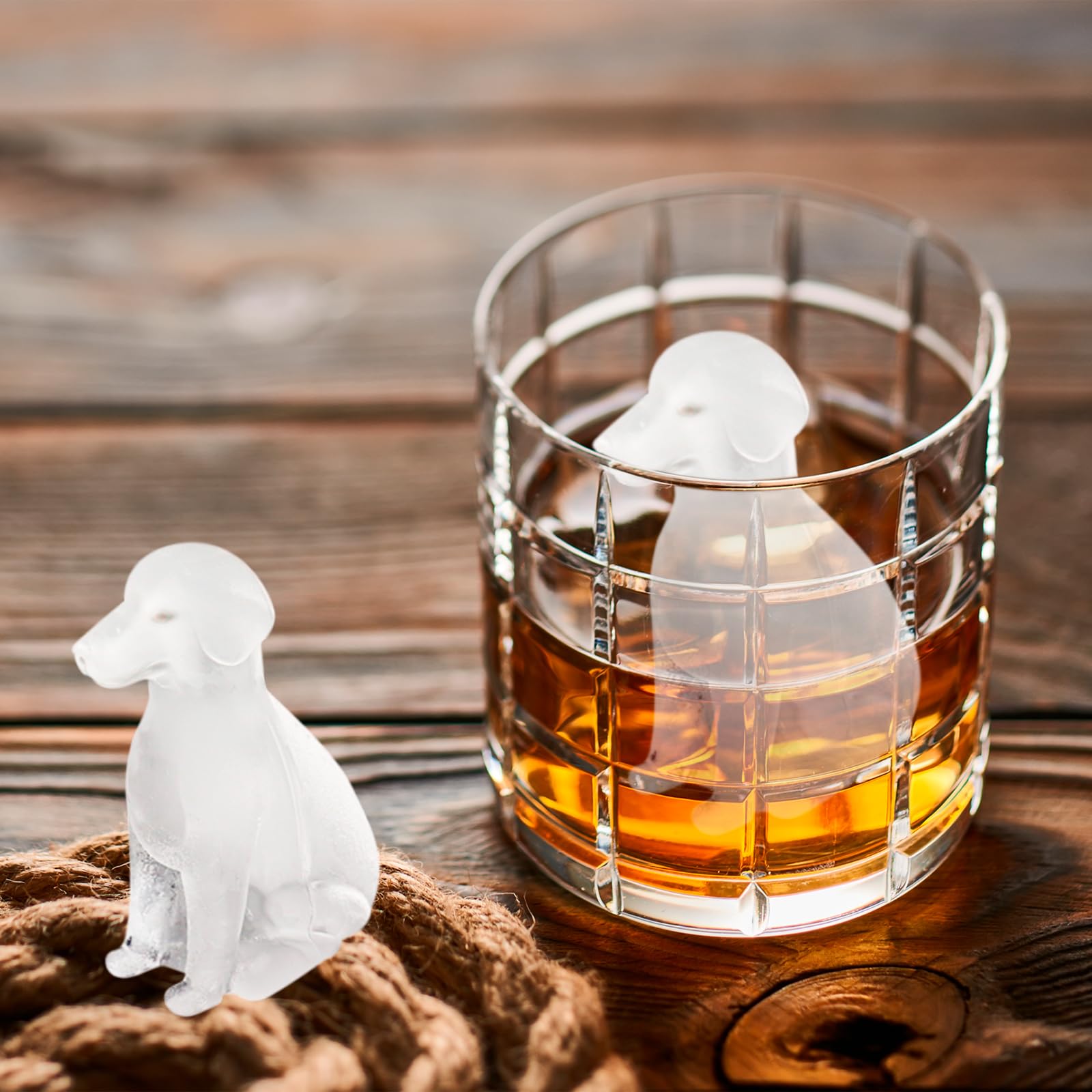 Nerien Cocktail ice cubes Labrador mold enhance drinks and desserts