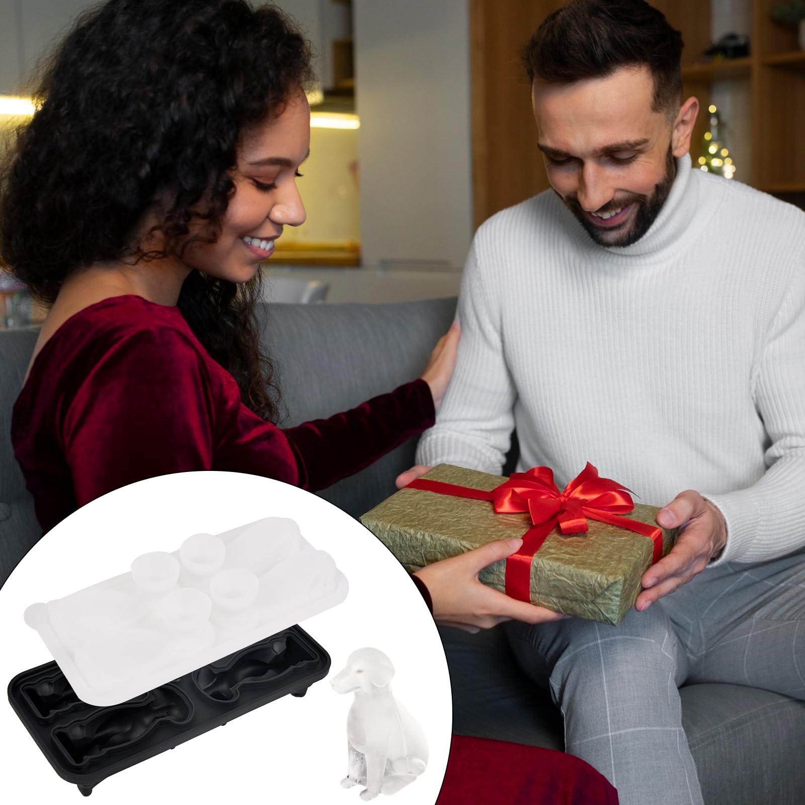 Nerien Dog gift ice tray ideal for dog lovers and parties