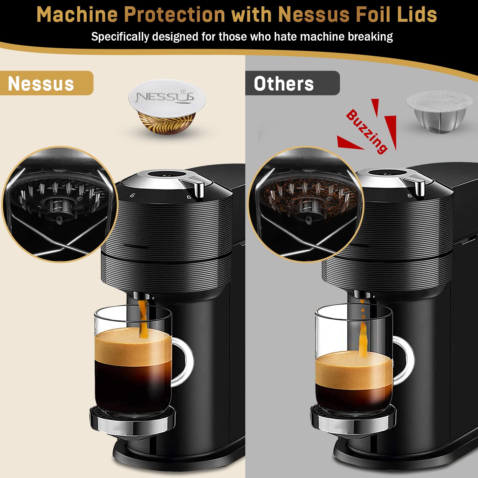 NESSUS adhesive lid example highlights food-grade adhesion for airtight freshness.