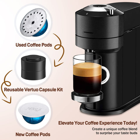 NESSUS easy-to-clean, tear-resistant lids reduce mess during coffee filling.