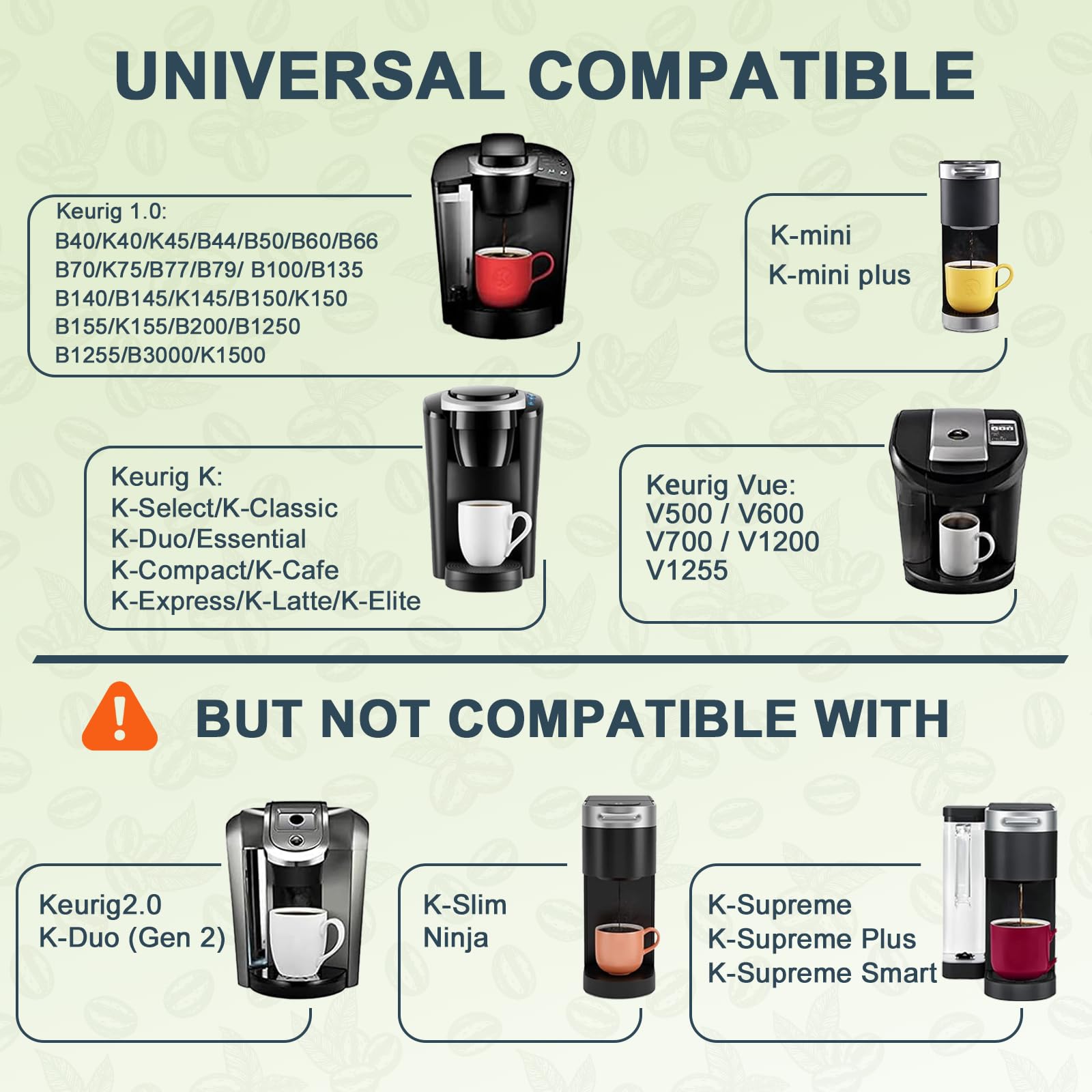 NESSUS durable stainless steel K cups offer reusable convenience for Keurig use.