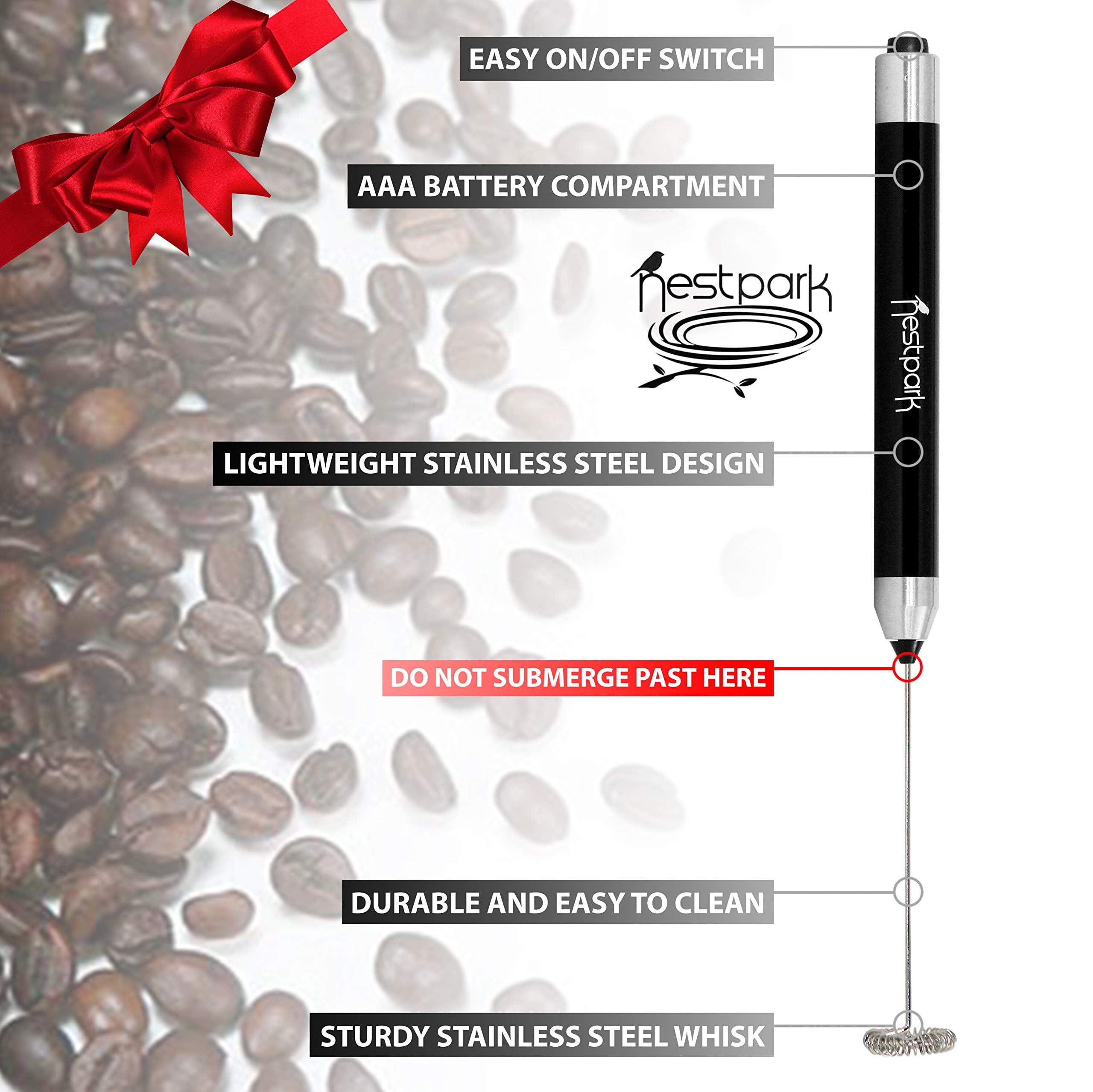 Nestpark wall-mount accessory keeps the mixer within reach beside the coffee station.