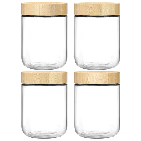 NETANY 4-pack 16oz jars with airtight lids for meal prep