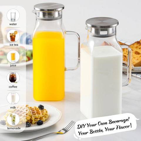 NETANY borosilicate glass resists temperature changes from fridge to stove.