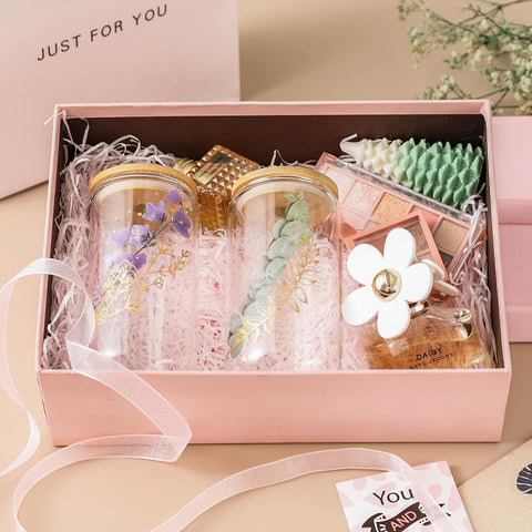 NETANY glass cups with cleaning brush included for easy care
