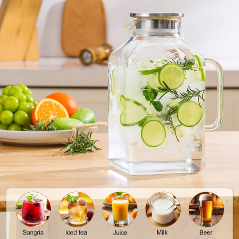 NETANY dishwasher-safe glass pitcher provides convenient cleaning and maintenance.