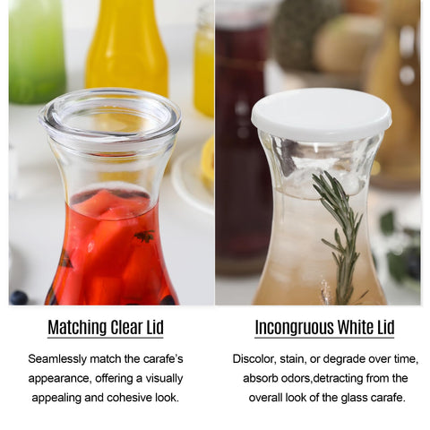 NETANY fridge-friendly carafe with lid for storage and cooling.