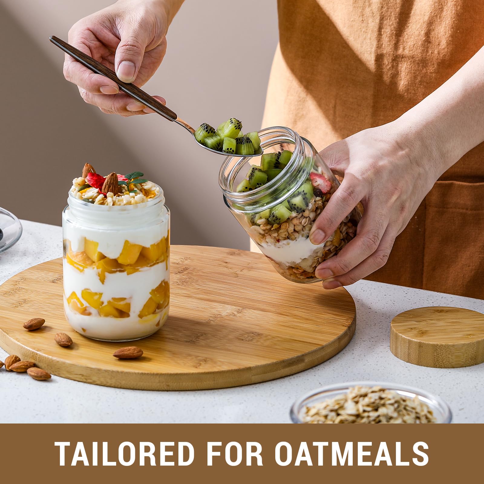 NETANY glass jar for jams and sauces preserves flavor and presentation.