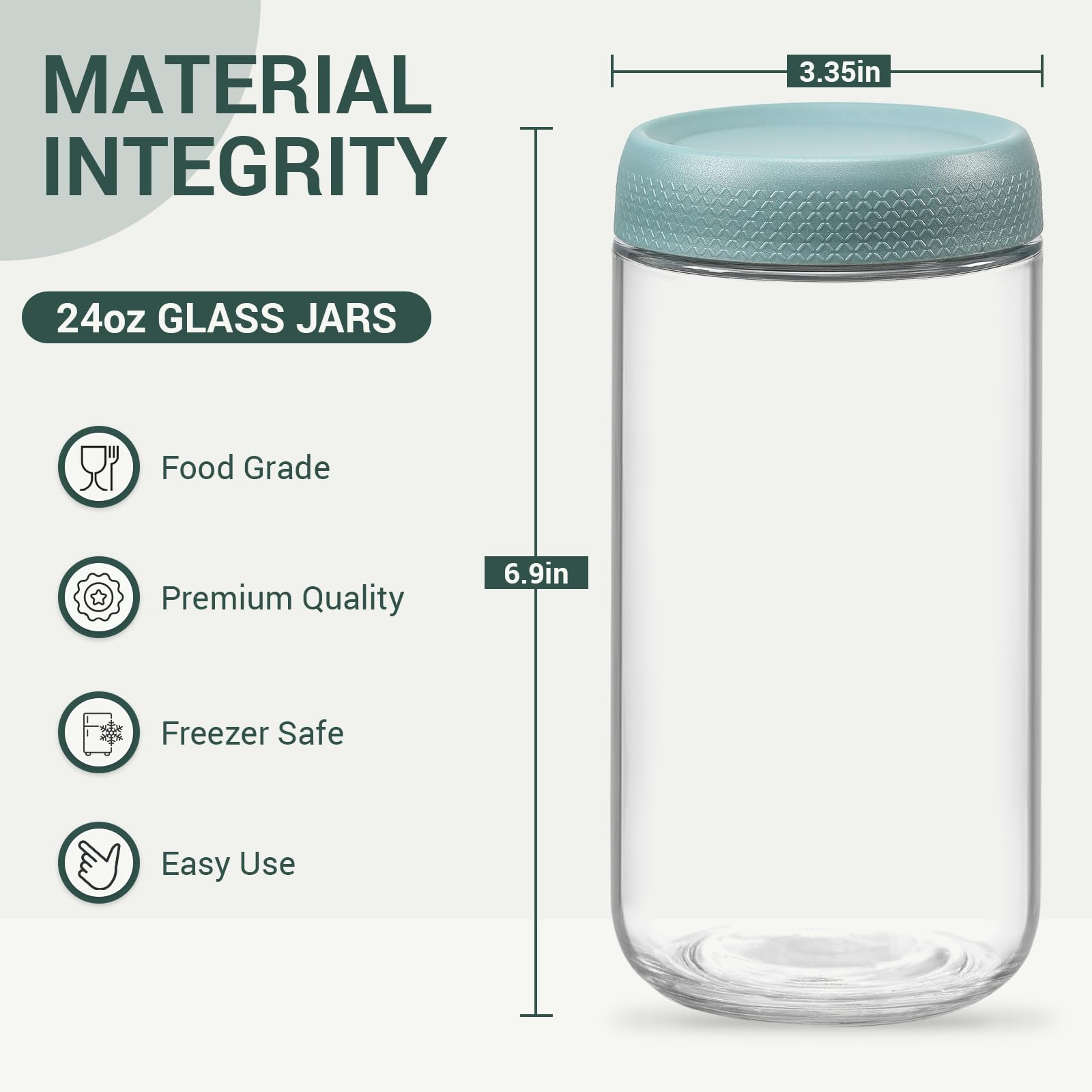 NETANY overnight oats container with wide mouth keeps breakfast organized.