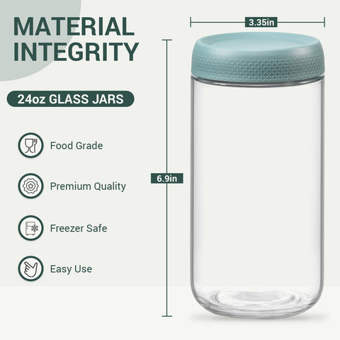 NETANY overnight oats container with wide mouth keeps breakfast organized.