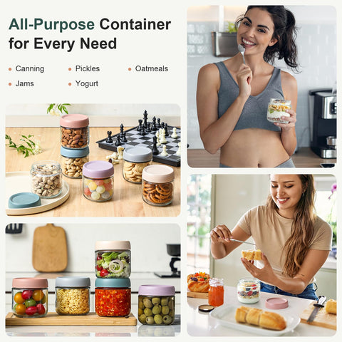 NETANY reusable kitchen jar suitable for pantry organization and meal prep.