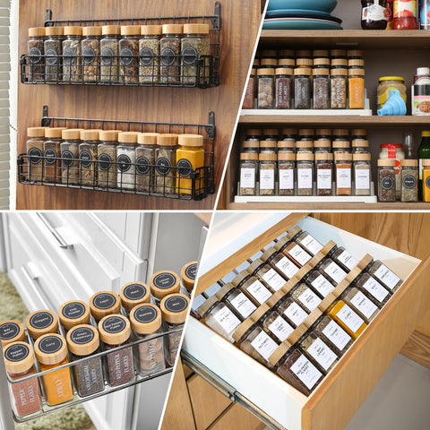 NETANY square glass jars offer clear visibility of contents.