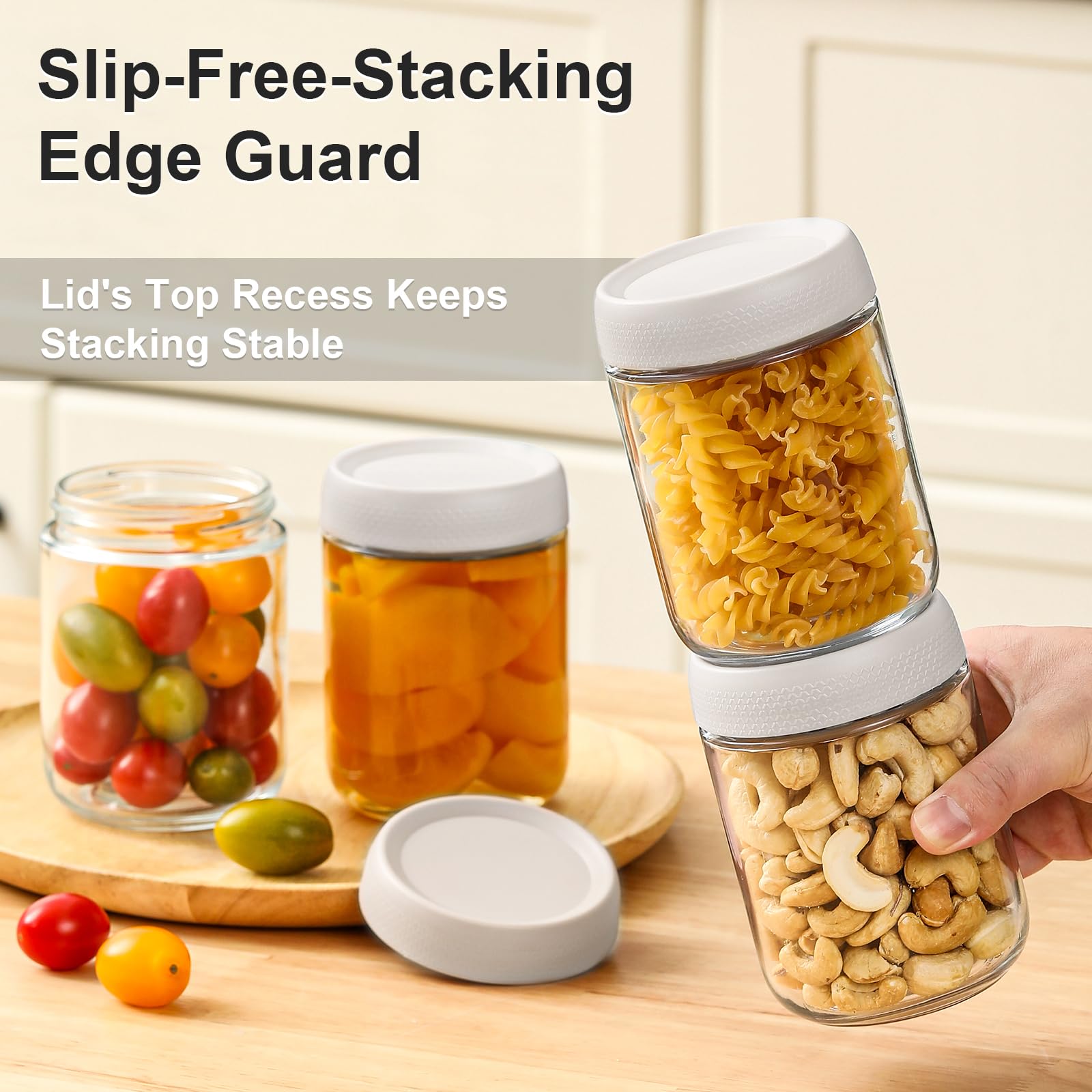 NETANY stackable design saves space with edge guard