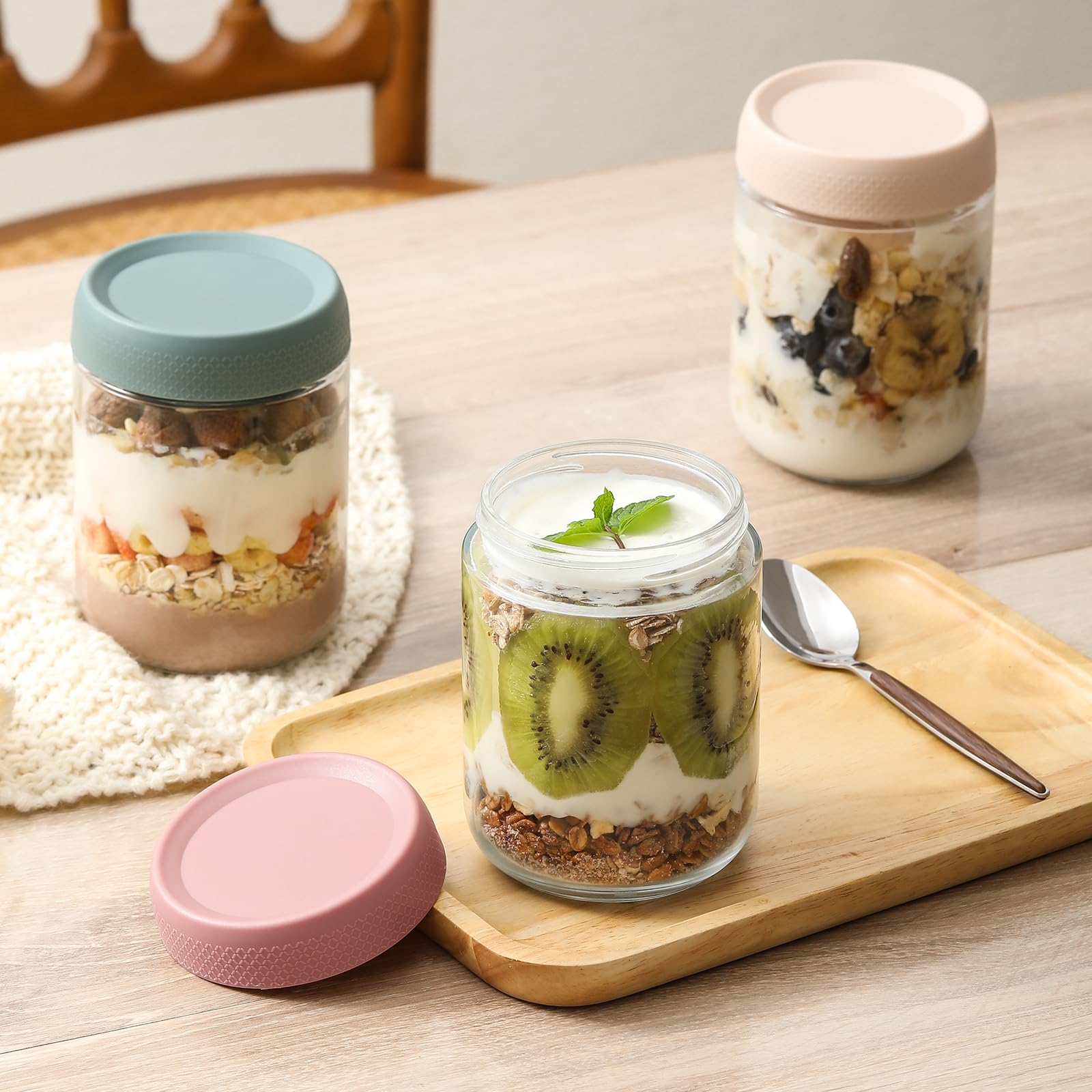 NETANY jars are versatile for yogurt, oats, jams, sauces, and snacks.