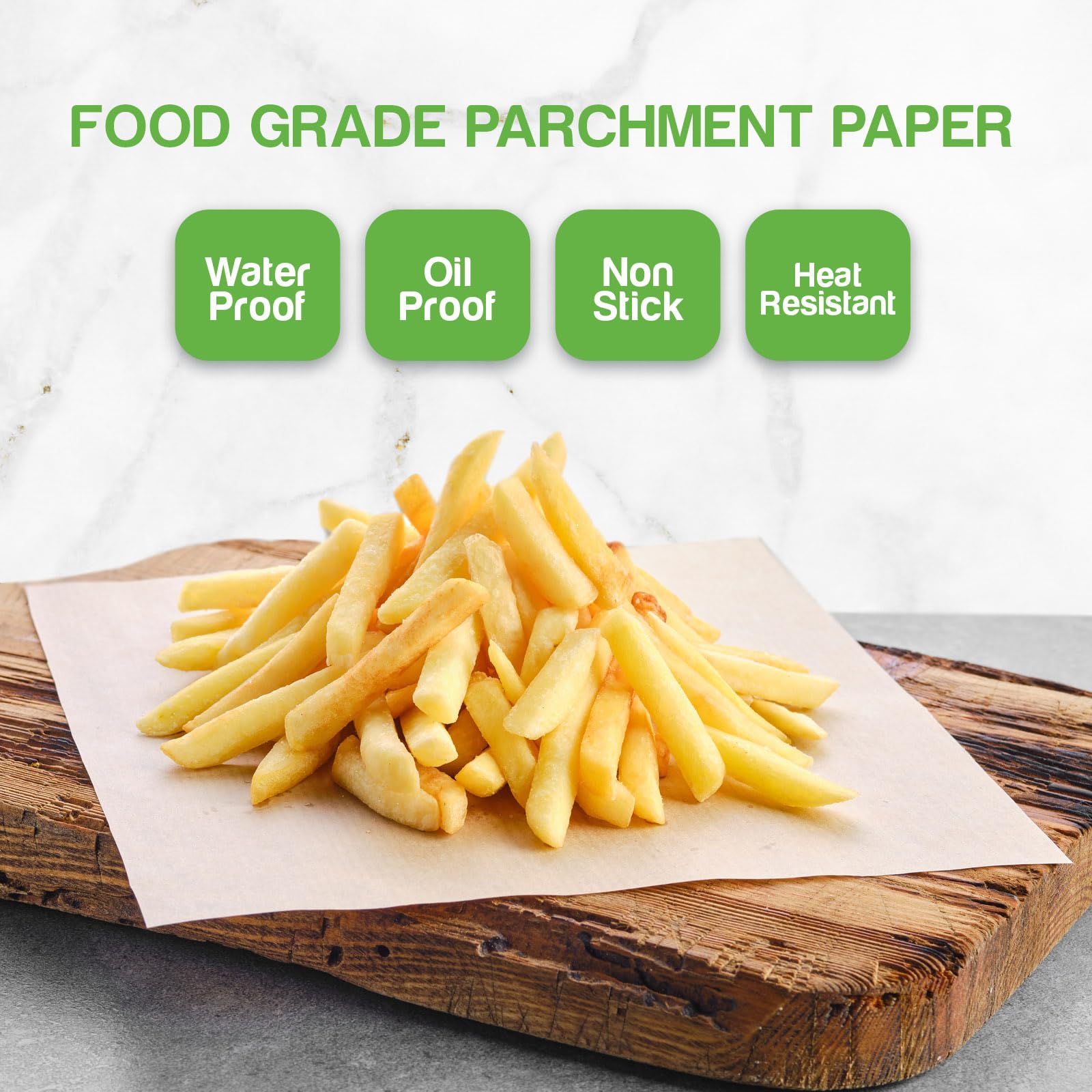 Netko Patty Paper 5.5x5.5 for freezing preserves moisture and prevents leaks