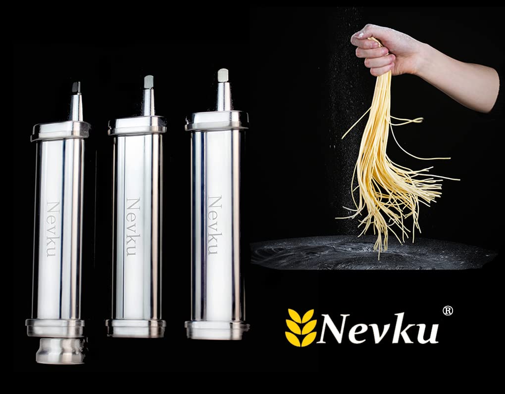 Nevku stainless steel construction ensures durable, hygienic pasta making