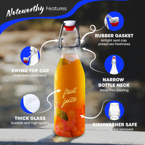 Nevlers swing-top bottle collapsible funnel for mess-free filling.