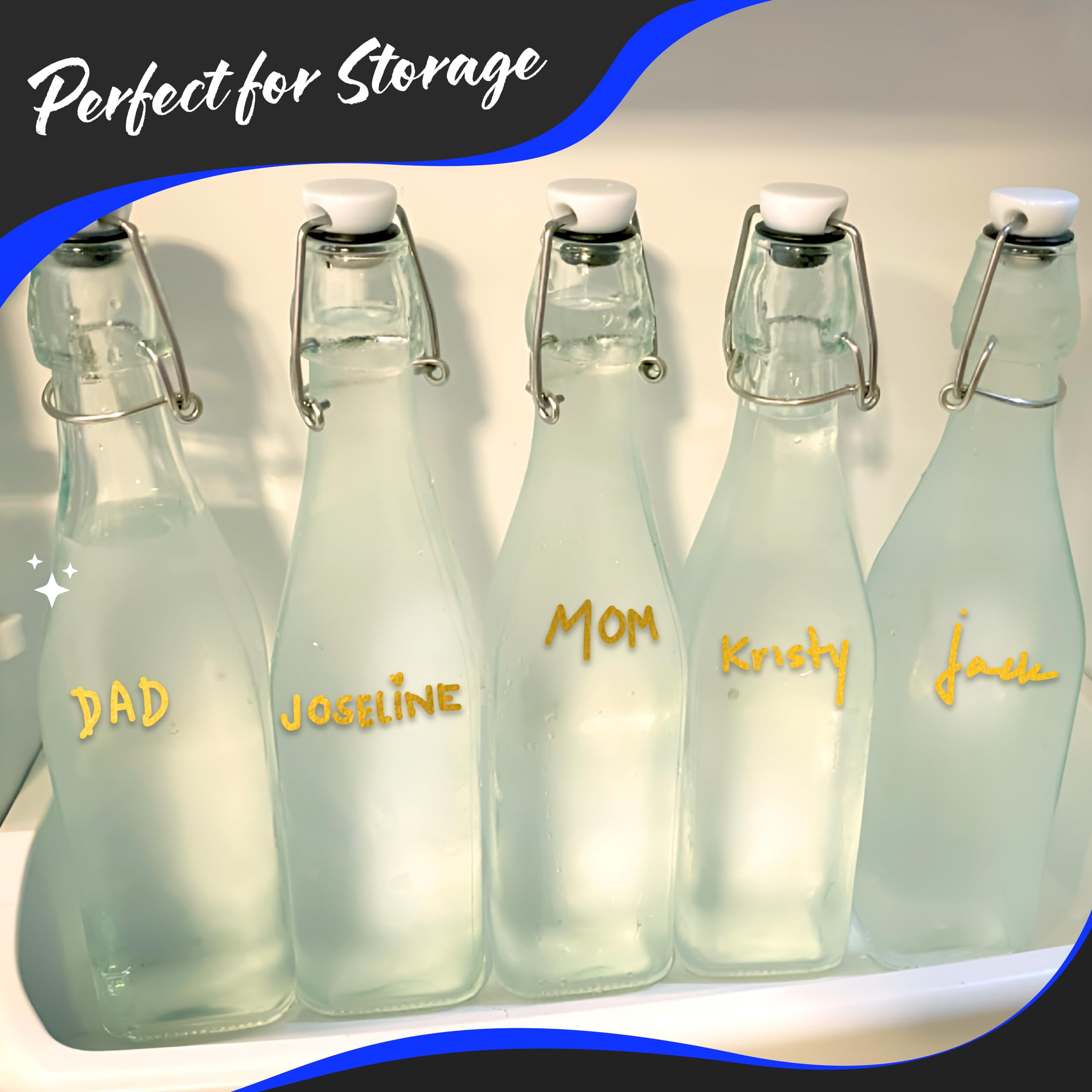 Nevlers bottle brush included with glass bottles for easy cleaning.