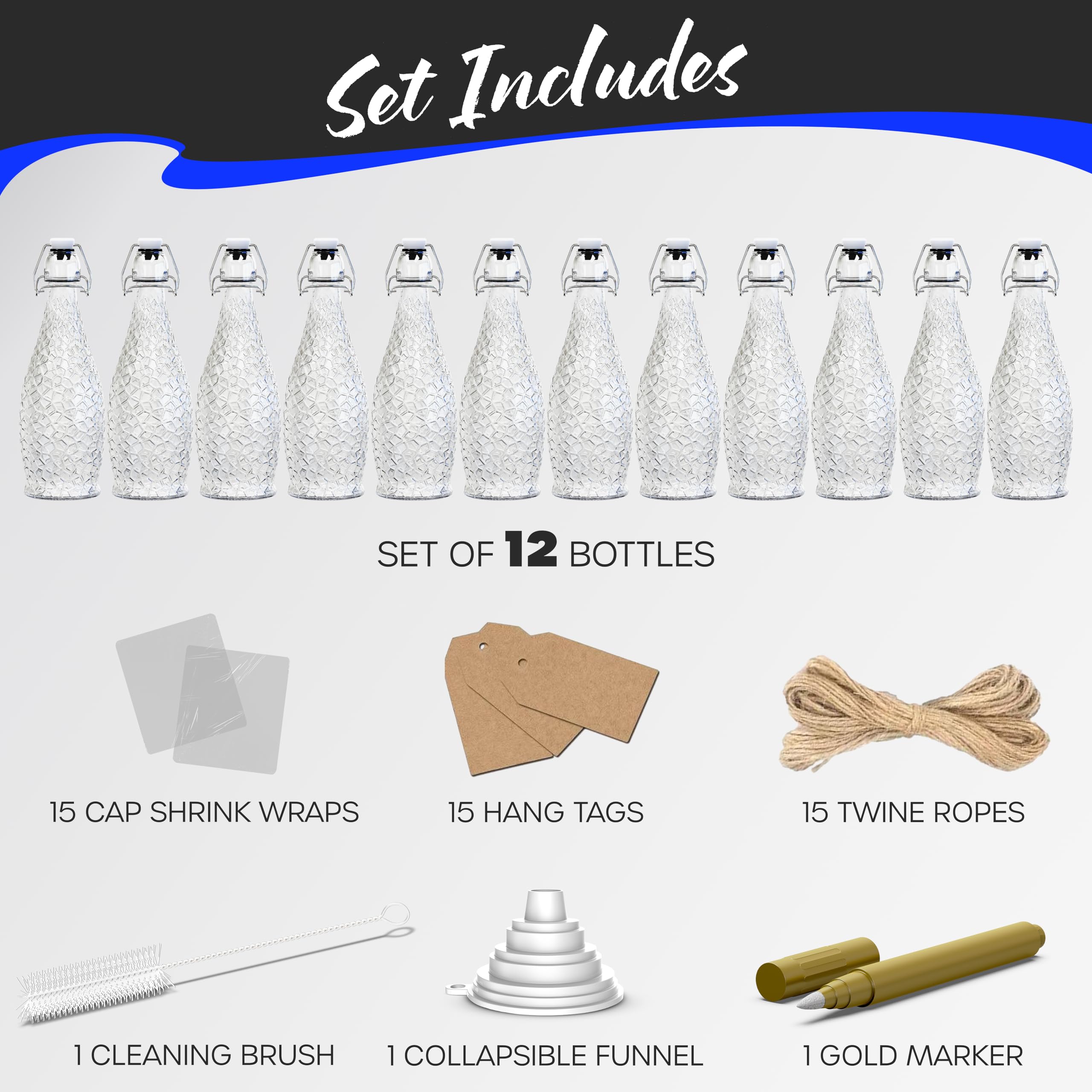 Nevlers dishwasher-safe glass bottle lids remain sturdy after cleaning.