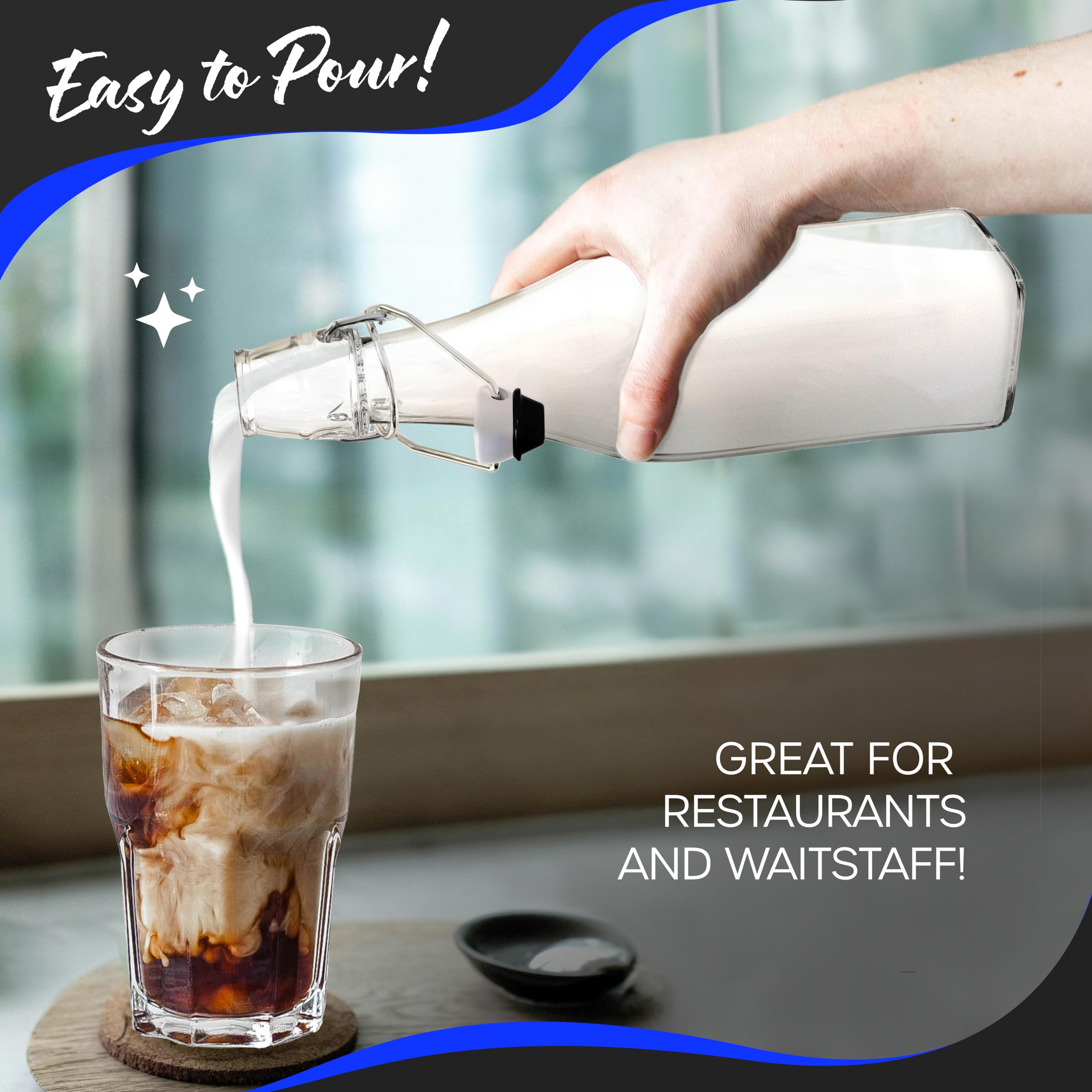Nevlers dishwasher-safe glass bottles simplify cleaning after use.