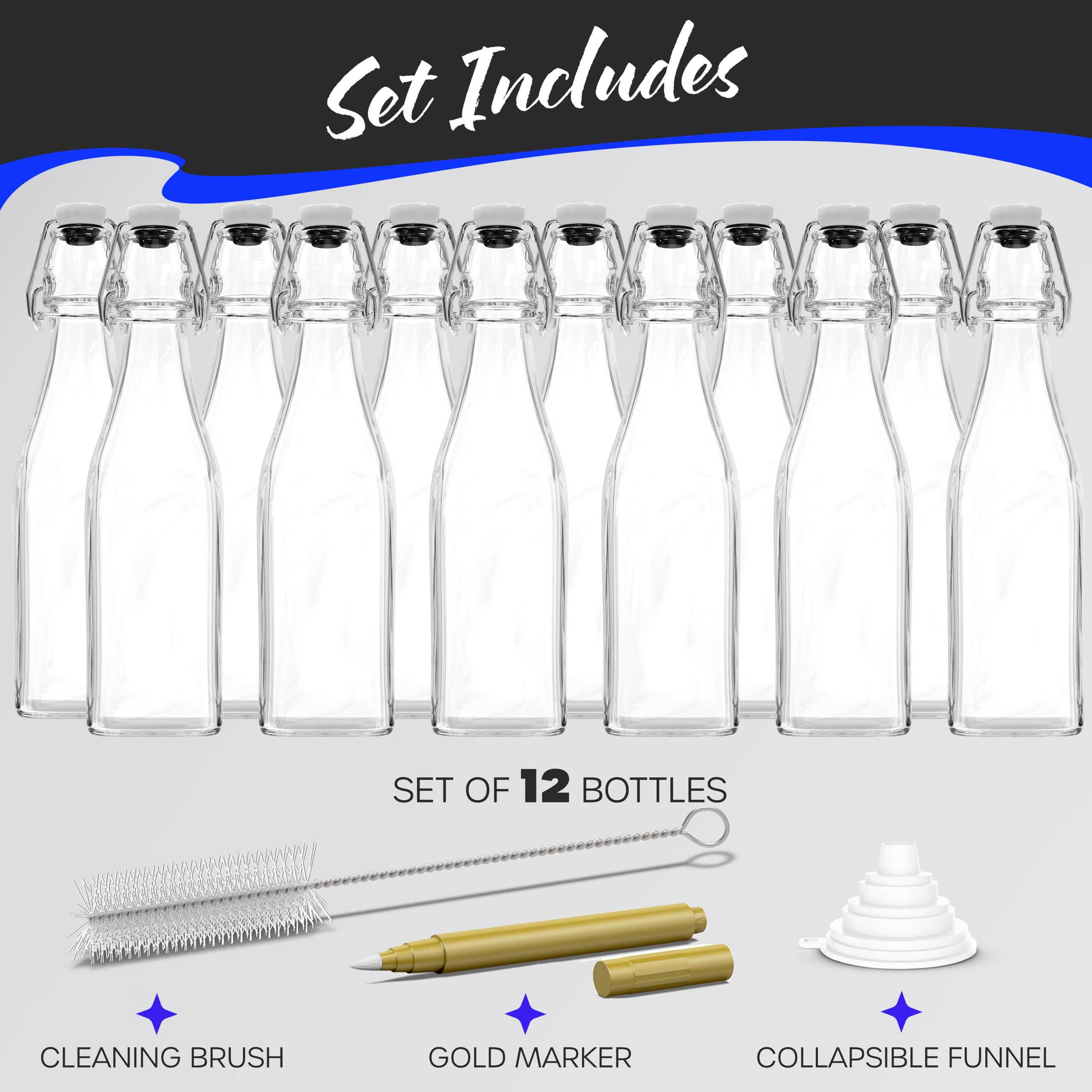 Nevlers 17 oz bottles ideal for home brewing and storage.